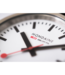 Mondaine Classic horloge - zilverkleurige kast - zwart leren band - 30 mm