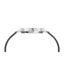 Mondaine Classic horloge - zilverkleurige kast - zwart leren band - 36 mm