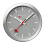 Mondaine Bureauklok - zilver - 12,5 cm - met standaard