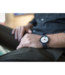 Mondaine Essence horloge - zwarte kast - zwart rubberen band - 41 mm