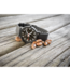 Mondaine Essence horloge - zwarte kast - zwart rubberen band - 41 mm