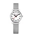 Mondaine Evo2 horloge - zilverkleurige kast - zilverkleurige mesh band - 26 mm