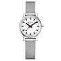 Mondaine Evo2 horloge - zilverkleurige kast - zilverkleurige mesh band - 26 mm
