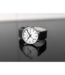 Mondaine Evo2 horloge - zilverkleurige kast - zwart leren band - 40 mm