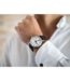 Mondaine Evo2 horloge - zilverkleurige kast - zwart leren band - 40 mm