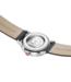 Mondaine Evo2 horloge - zilverkleurige kast - zwart leren band - 40 mm