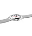 Mondaine Petite Cushion horloge - zilverkleurige kast - zilverkleurige mesh band - 31 x 36.5 mm