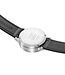 Mondaine Mondaine Stop2Go horloge - zilverkleurige kast - zwart leren band - 34 mm