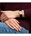 Mondaine Evo2 horloge - zilverkleurige kast - zwart leren band - 30 mm