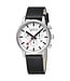 Mondaine Mondaine Neo horloge - zwarte kast - zwart leren band - 41 mm
