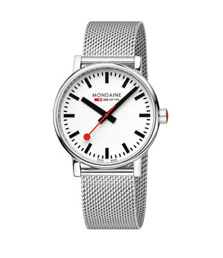 Mondaine Evo2 - Zilver - 40 mm