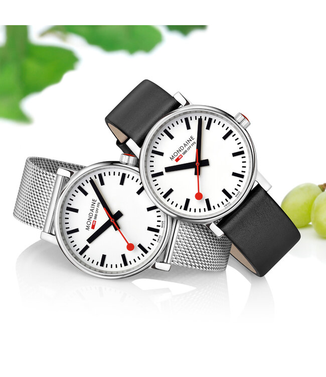 Mondaine MSE.40110.SM - Zilver - 40 mm