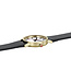 Mondaine Classic horloge - zilverkleurige kast - zwart leren band - 30 mm