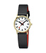 Mondaine Classic horloge - zilverkleurige kast - zwart leren band - 30 mm