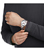 Mondaine Classic horloge - zilverkleurige kast - zilverkleurige mesh band - 40 mm