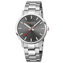 Mondaine Classic horloge - zilverkleurige kast - zilverkleurige mesh band - 40 mm