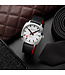 Mondaine Cushion Automatic horloge - zwarte kast - zilverkleurige mesh band - 39 mm