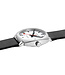 Mondaine Cushion Automatic horloge - zwarte kast - zilverkleurige mesh band - 39 mm