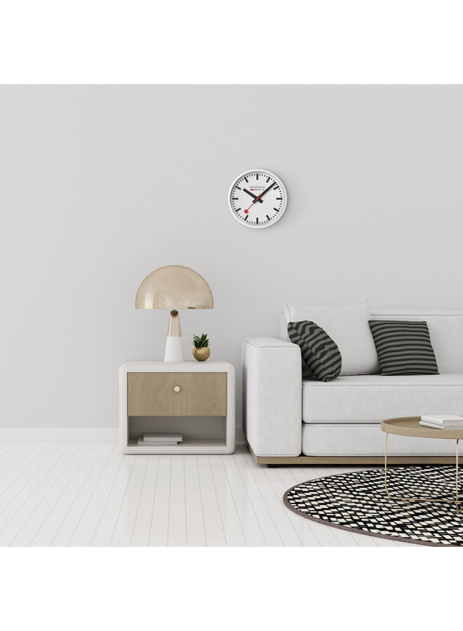 M990.CLOCK.10SBB - Wandklok - 25 cm