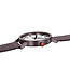 Mondaine Classic horloge - zilverkleurige kast - bruin leren band - 40 mm