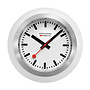 Mondaine Globe bureauklok - wit - 60 mm - bolvormig design