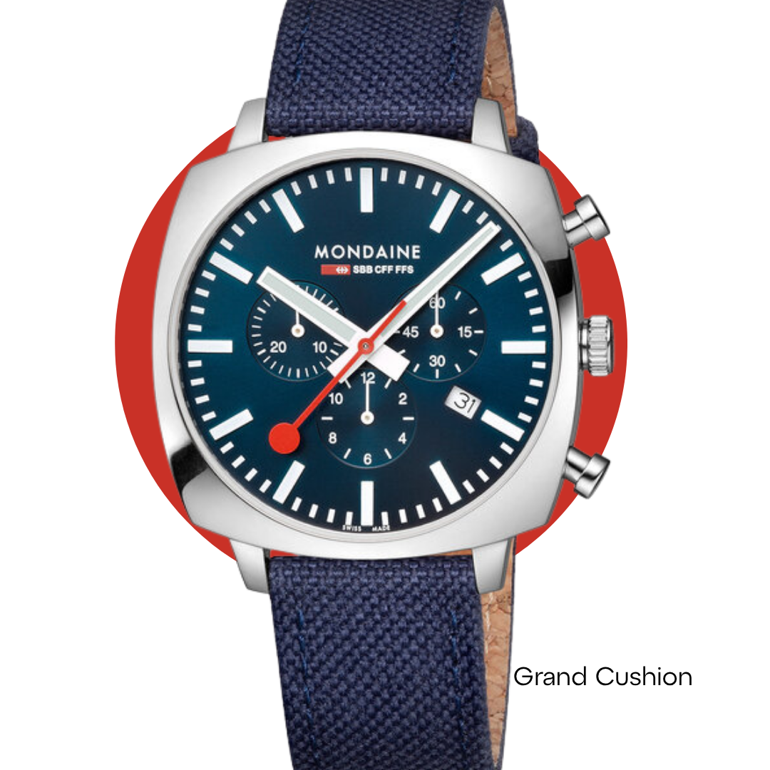 Mondaine Grand Cushion horloge kopen