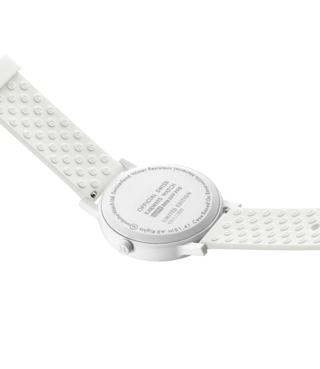 Mondaine Essence Teal Limited Edition horloge - biobased kast - wit/teal - 41 mm