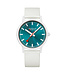 Mondaine Essence Teal Limited Edition horloge - biobased kast - wit/teal - 41 mm