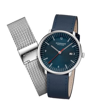 Doppio - blauw - 41 mm