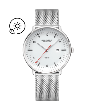 Doppio Solar - zilver - 41 mm