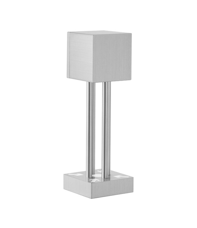Mondaine Zurich Meeting Point bureauklok – zilverkleurig