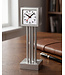 Mondaine Zurich Meeting Point bureauklok – zilverkleurig