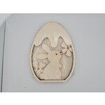 Oeuf lapin relief