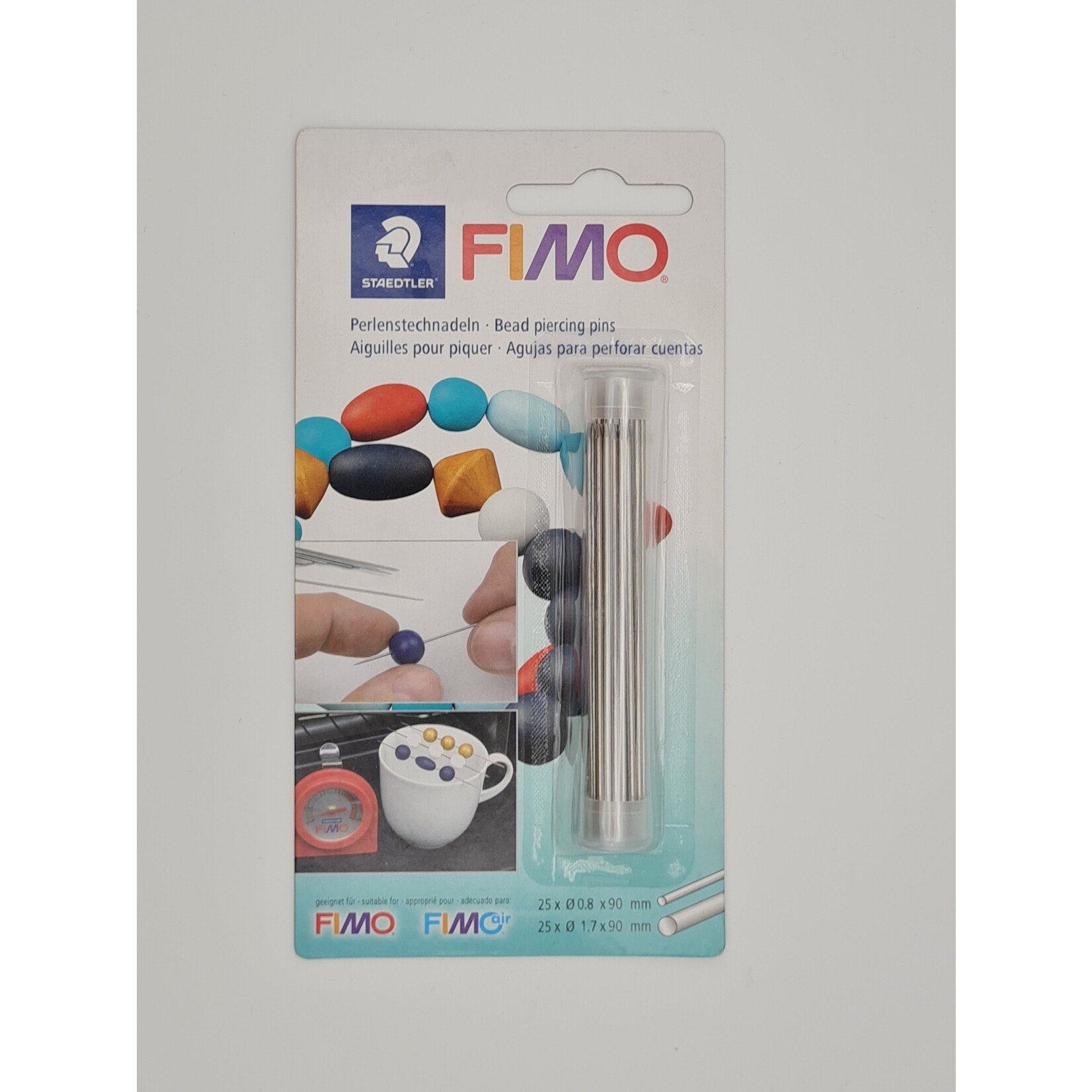 Fimo Bead piercing pins 25pcs