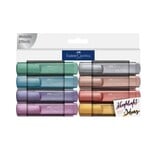 Faber-Castell Set de 8 surligneurs couleurs métalliques