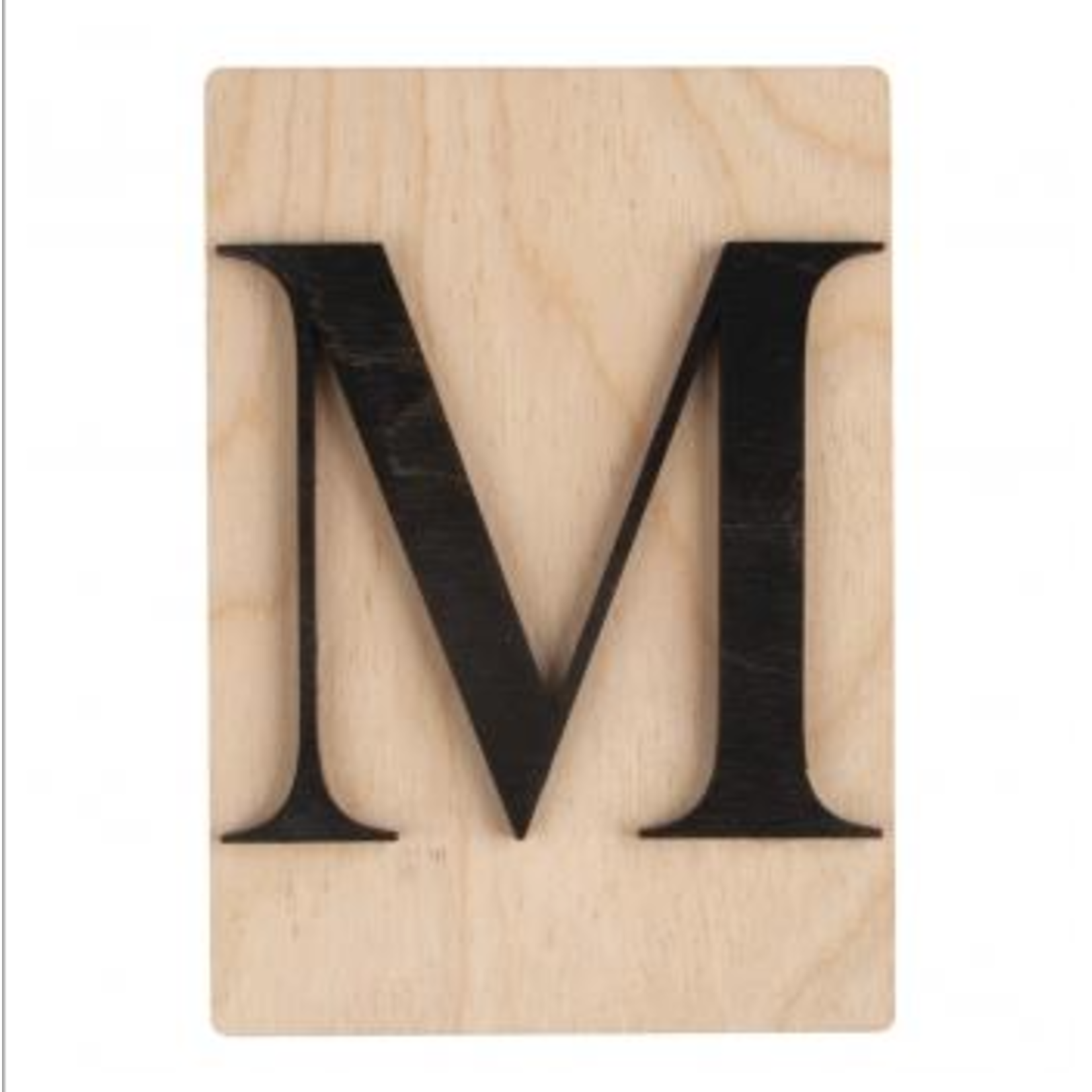 Lettre de bois M