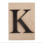 Lettre de bois K