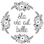 ARTEMIO tampon bois "La vie est belle" 100*100