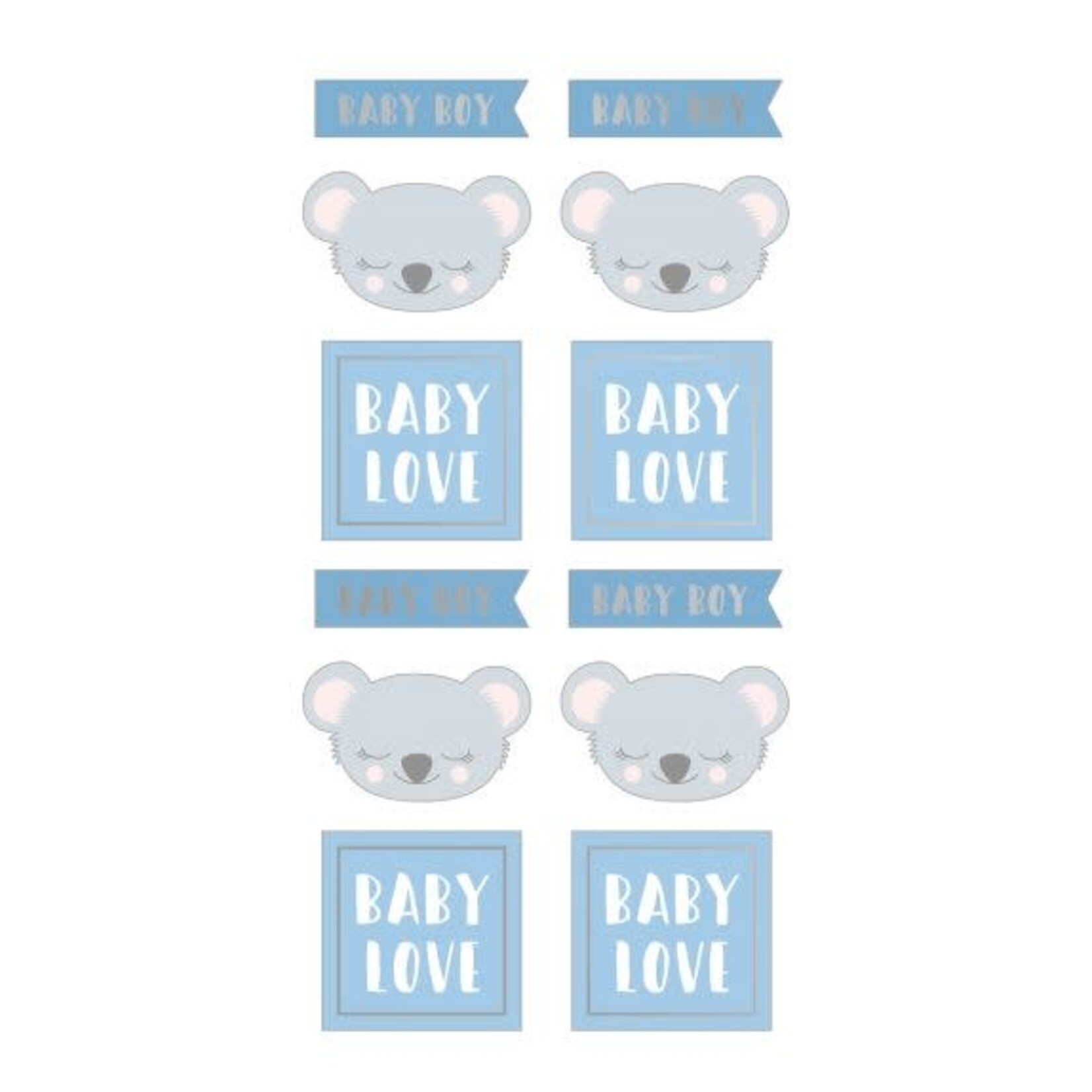 Stickers Puffies Koala baby boy