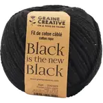 Fil de coton cablé 200g 2.5mm*80 Noir