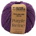 Fil de coton cablé 200g 2.5mm*80 Violet