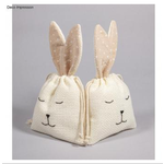 sachet tissus lapin 2pc