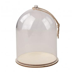 Cloche en plastique avec socle