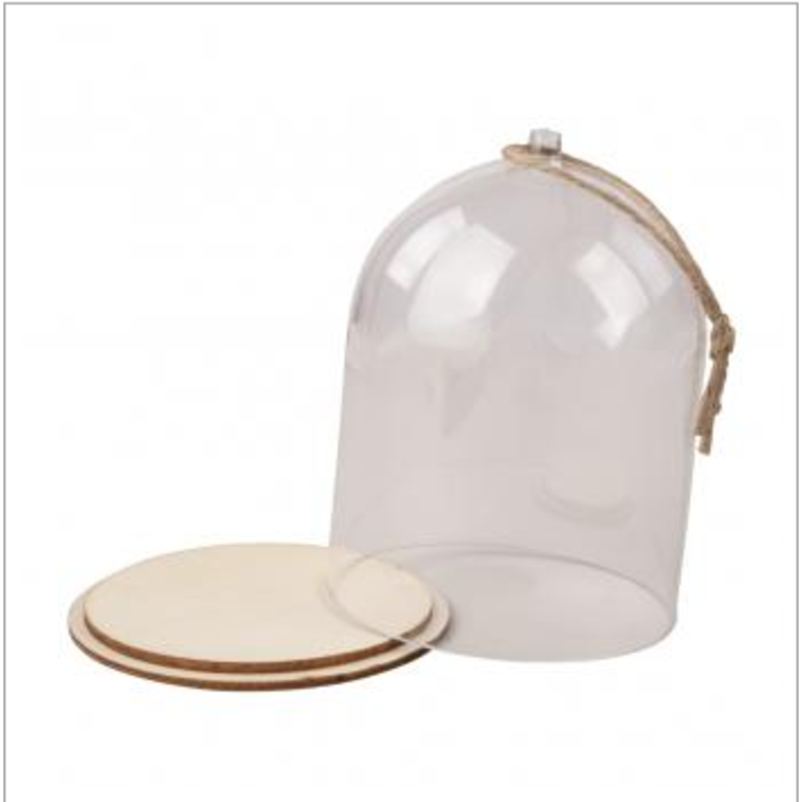 Cloche en plastique avec socle