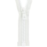 ZIP tirette Plastique 20cm Blanc