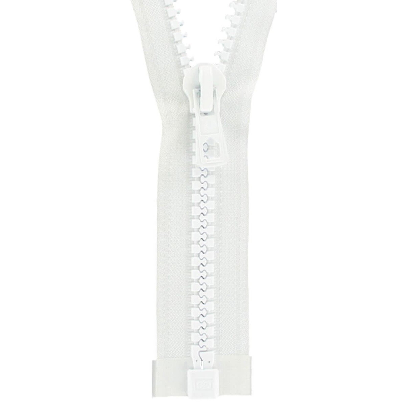 ZIP tirette Plastique 20cm Blanc