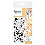 Tampon clear Fond fleurs printemps