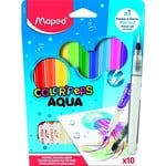 Feutre Aqua colorpeps 10pc + pinceau reservoir