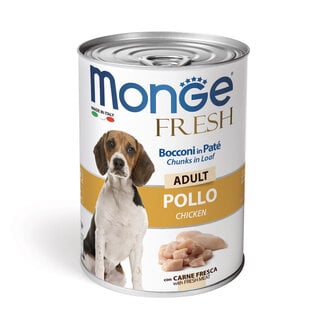 Monge Natural Superpremium Hundefutter - Adult Pastete mit Hühnchenstücken