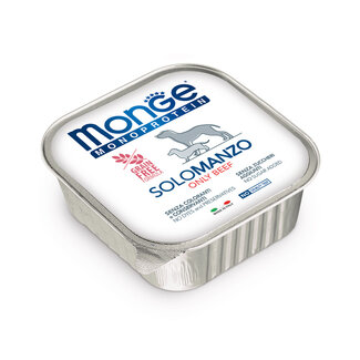 Monge Natural Superpremium Dog Food - Monoprotein Pâté 100% Beef - 150g